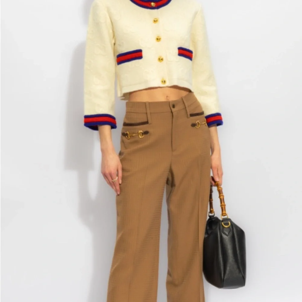 😍😍😍😍😍RARE VINTAGE GUCCI SILK BLEND TROUSERS